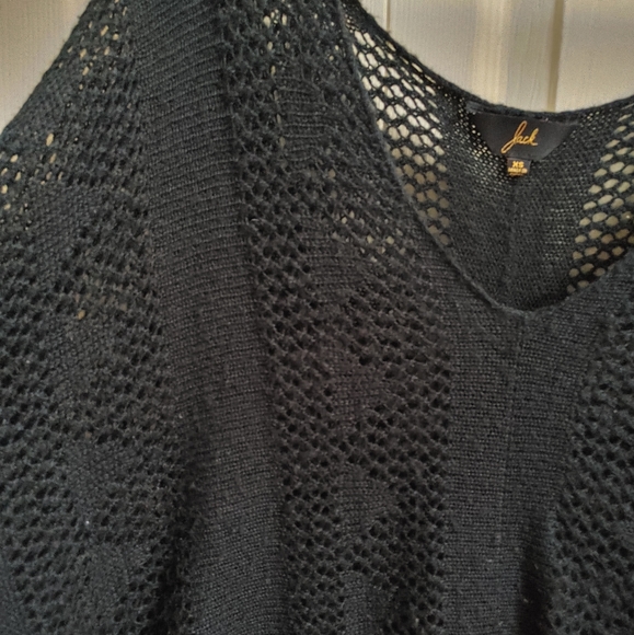 Jack BB Dakota Black Knit Poncho - Picture 8 of 14